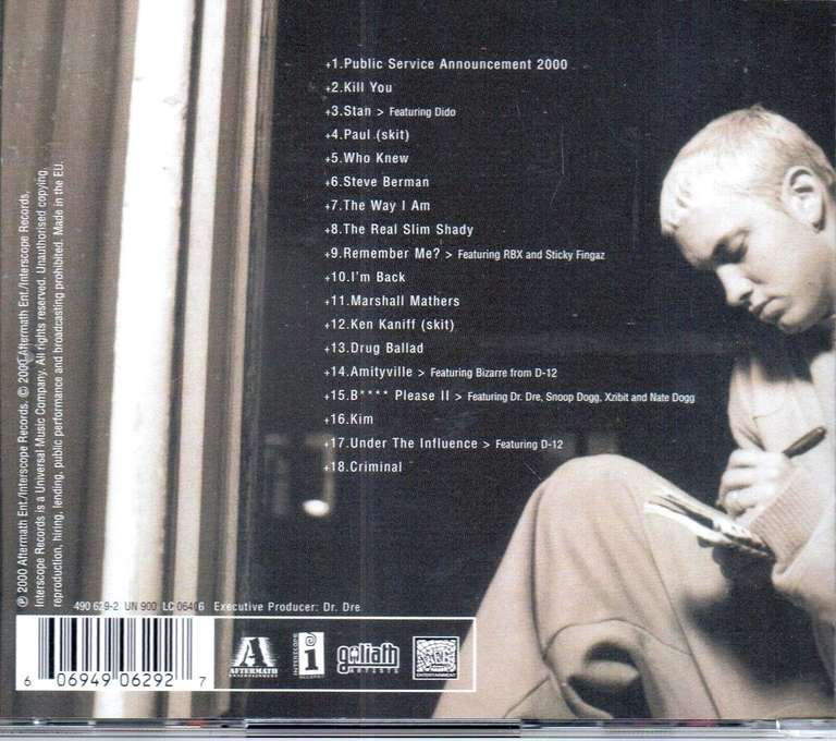 Eminem: The Marshall Mathers (CD)