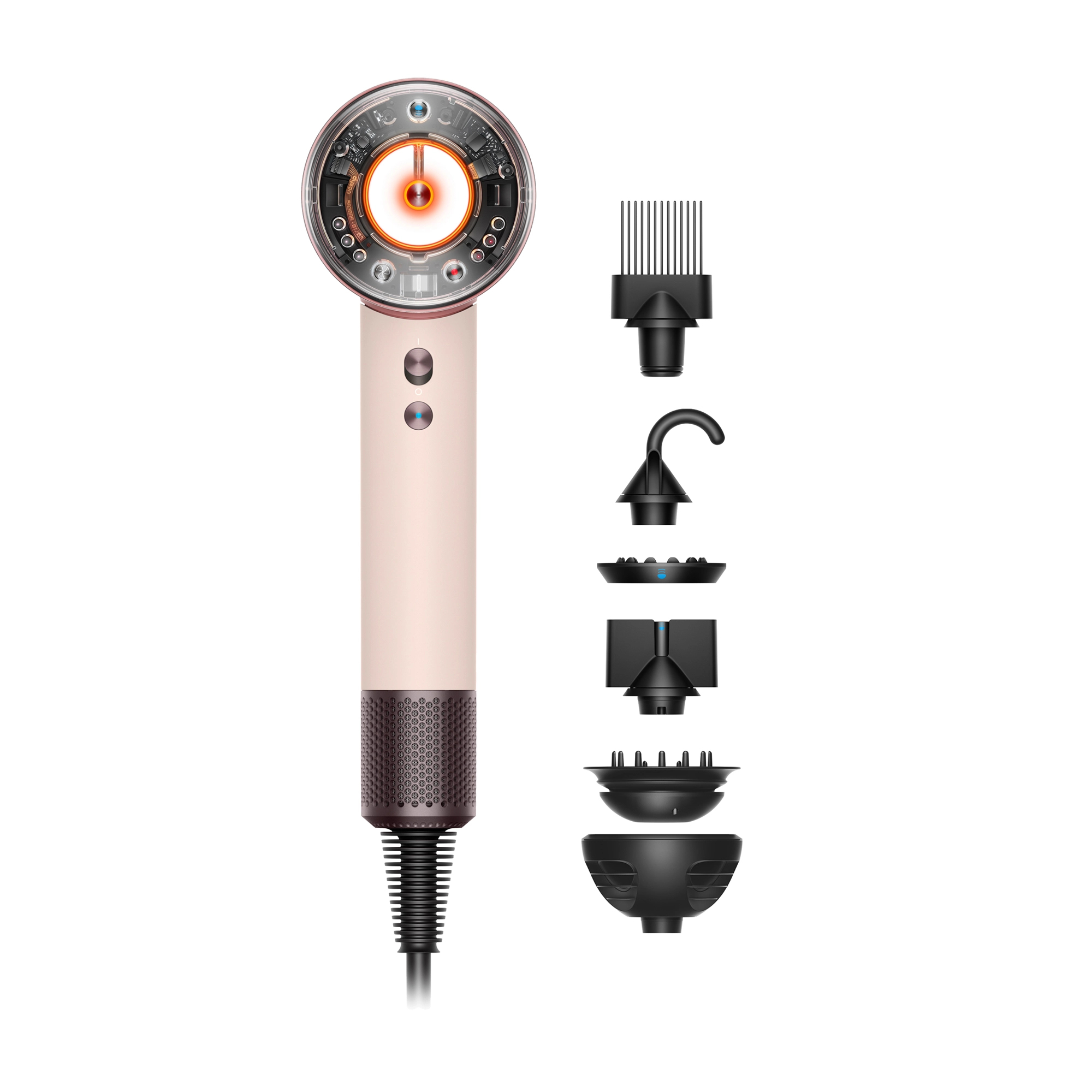 Suszarka do włosów Dyson Supersonic Nural Curly+Coily 598975-01 Jonizacja Dyfuzor Zimny nawiew 1600W 3 prędkości 4 temperatury