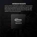 Wzmacniacz mocy AOSHIDA A6 80W Bluetooth 5.1 wzmacniacz słuchawkowy 2x130mW Pre Amp @ Infineon MA12070 chip QCC5152 CHi-Fi