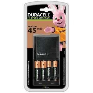 Ładowarka akumulatorków AAA i AA DURACELL CEF 27 (Ładowanie w 45 minut!) + akumulatorki 2 x AAA i 2 x AA