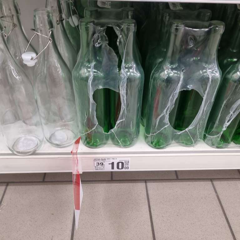 Butelki szklane zielone 750ml na wino 8 sztuk