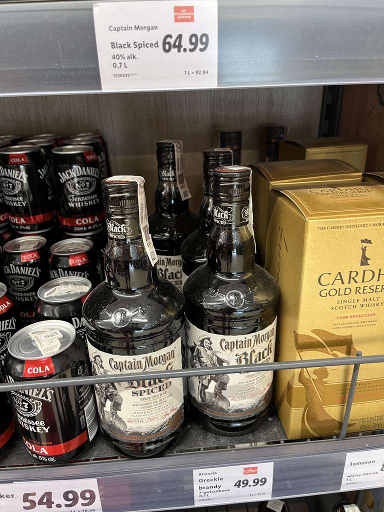 Rum Capitan Morgan Black Spiced