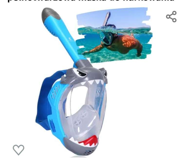 Khroom maska do snorkelingu XS - Kinder