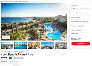 Hotel Beatriz Playa & Spa 4*, Lanzarote, pokój z widokiem na morze, cena przy 2 osobach
