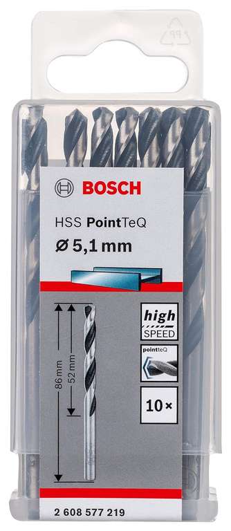 Bosch HSS wiertła do metalu 10szt fi5.1