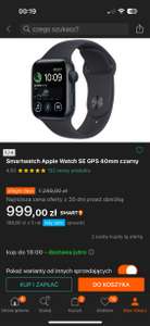 Apple Watch SE GPS 40mm czarny