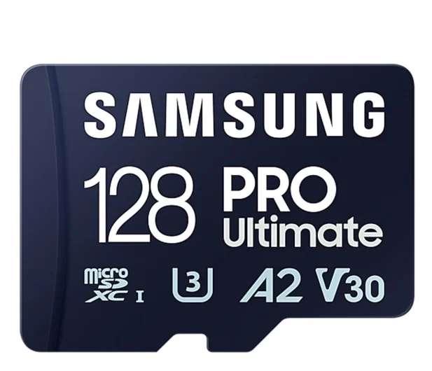 Karta pamięci z czytnikiem: Samsung 128GB microSDXC PRO Ultimate 200MB/s