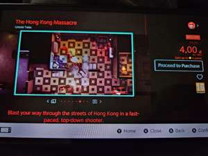 The Hong Kong Massacre 18+ Nintendo Switch e-Shop