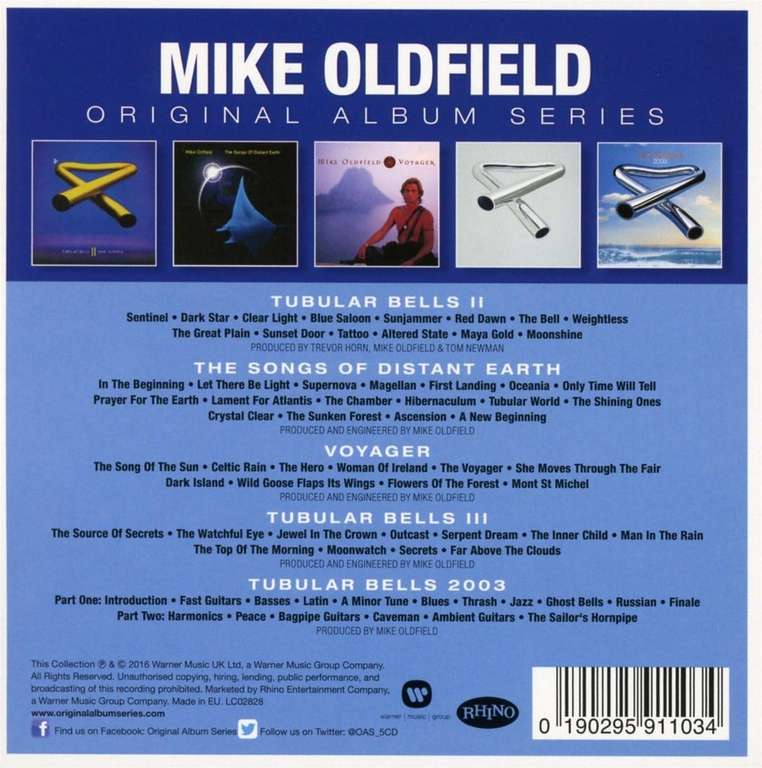 Original Album Series 5x CD Oldfield Mike