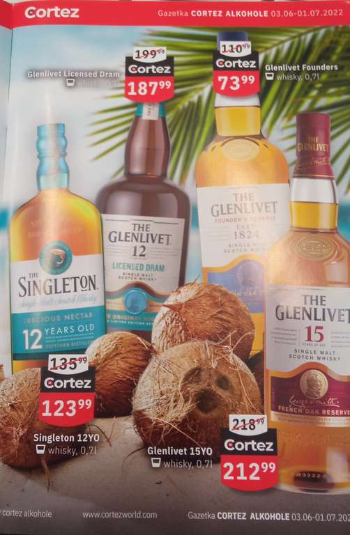 Whisky Glenlivet Single Malt Founder's Reserve 0,7 l w sieci Cortez