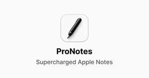 ProNotes - rozszerzenie Apple Notes z obsługą markdown dla MacOS za darmo