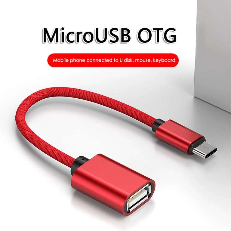 Przejściówka USB C na USB podłużna trzy kolory do wyboru