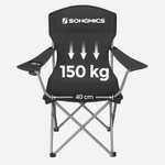 SONGMICS Krzesło kempingowe, zestaw 2 sztuk, składane - 103,34zł cena prime