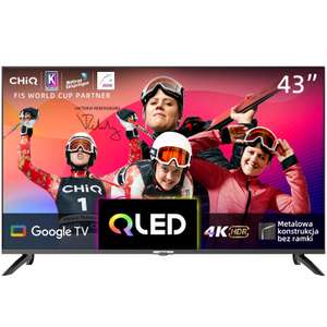 2 x Telewizor QLED CHiQ Google TV U43QM8G 43'' 4K SMART + 200 monet