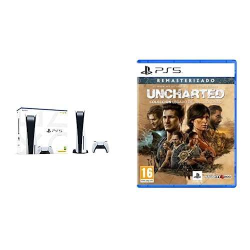 Konsola Playstation 5 wersja z napędem + kolekcja Uncharted Legacy of Thieves PS5 | Amazon | 452,98€ | Prime Day