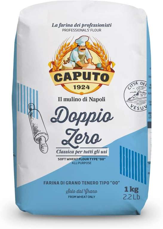 Oryginalna włoska mąka Caputo Farina Classica Tipo 00 mąka pszeniczna klasyczna - najlepsza do miękkich cist i deserów
