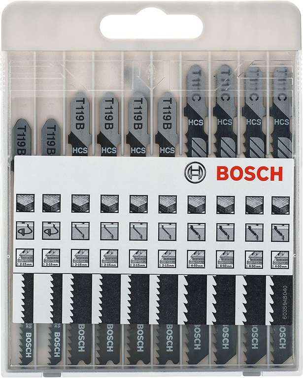 Bosch Professional 10 szt. Zestaw brzeszczotów Basic do drewna. Dostawa Prime