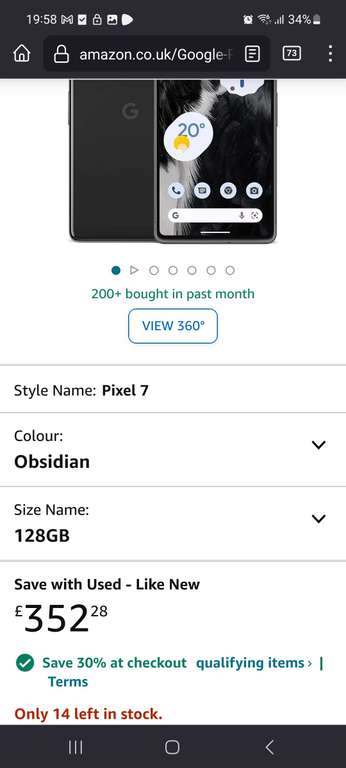 Smartfon Google Pixel 7 128gb Stan Idealny WHD amazon warehouse £273,94