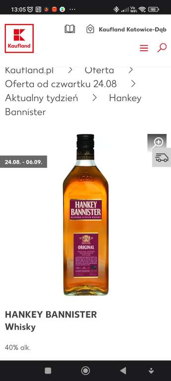 HANKEY BANNISTER Whisky 1l Kaufland