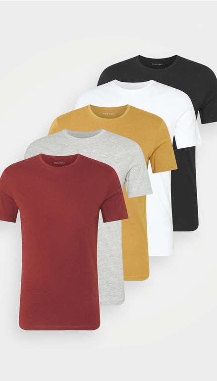 Koszulki Pier One 5-pack T-shirt basic