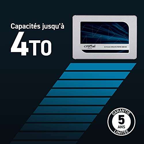 Dysk SSD Crucial MX500 4TB | Amazon | 175,79€
