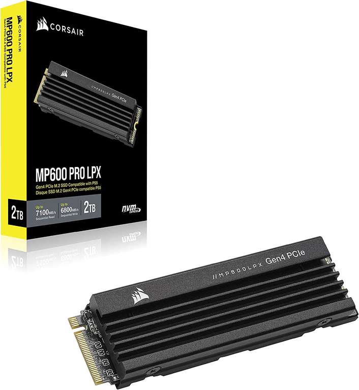 Dysk SSD Corsair MP600 PRO LPX 1TB M.2 NVMe PCIe x4 Gen4 @ Amazon