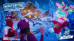 Fortnite Winterfest, 17 darmowych elementów w grach @ Epic games