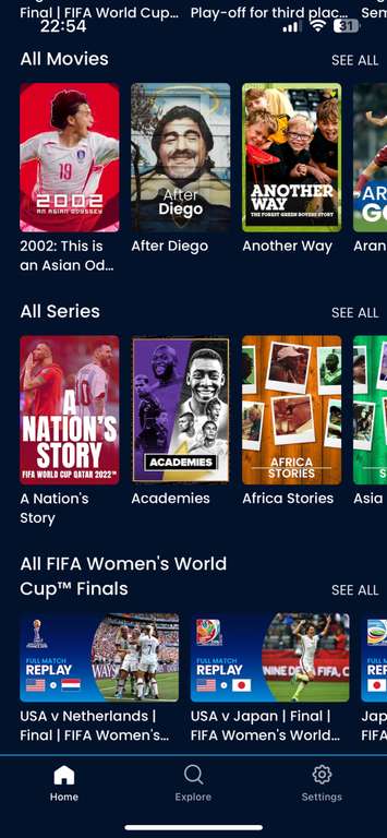FIFA+ darmowy serwis streamingowy AVoD Apple, LG, Samsung, Android