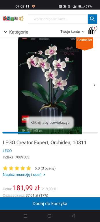 LEGO Creator Expert, Orchidea 10311