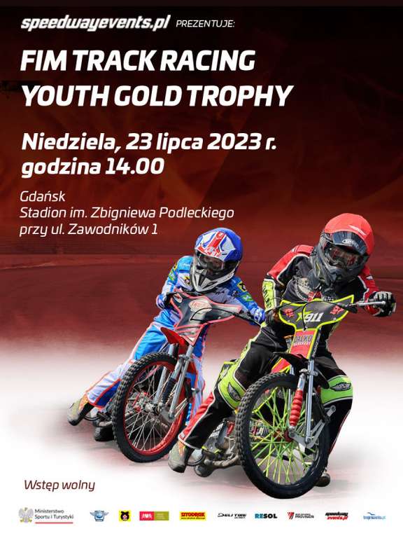 Zawody żużlowe/Za darmo/GDAŃSK/FIM Track Racing Youth Gold Trophy