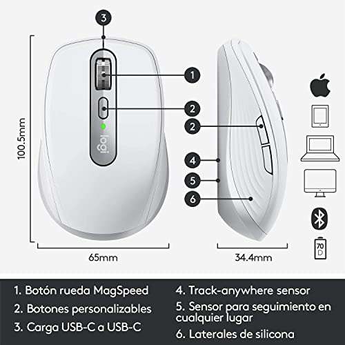 Mysz Logitech MX Anywhere 3 dla komputerów Mac