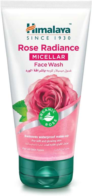 Himalaya organic Rose radiance micellar Wash face