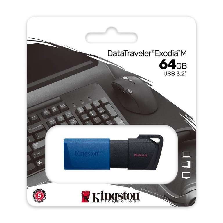 Pendrive Kingston 64GB DataTraveler Exodia M USB 3.2 Gen 1