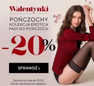 Gabriella walentynki -20% na pończochy i erotica rajstopy strippanty