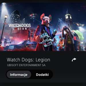 Watch dogs legion PS5 polski PsStore