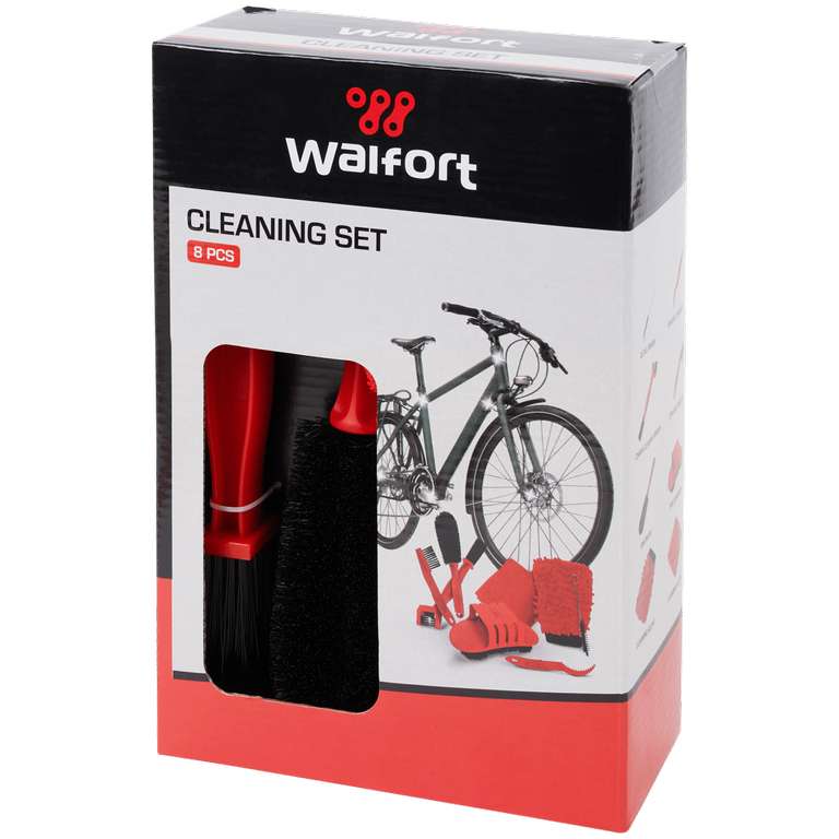 Zestaw do czyszczenia roweru Walfort 8 elementów