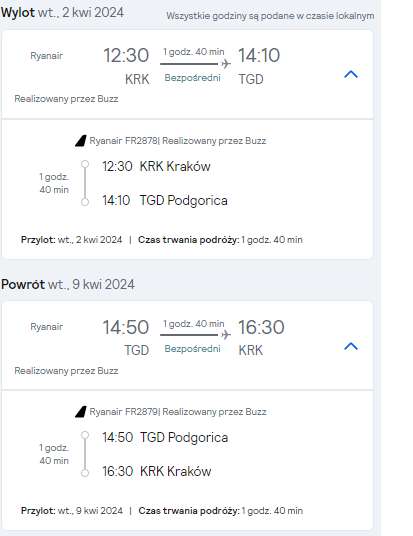 CZARNOGÓRA- 7 dniowy wyjazd za 420 zł/os! W cenie loty z Krakowa i wynajem auta na cały okres + propozycje atrakcji (Kwiecień 2024r.)