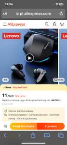 Słuchawki Lenovo GM2 Pro Bluetooth 5.3 Sportowy zestaw słuchawkowy Bezprzewodowe douszne słuchawki $8.08 (dla nowych 11,16zł)