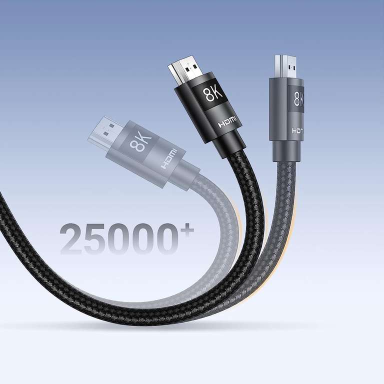 Kabel HDMI Ugreen 8K/60Hz 4K/120Hz 2 metry (2.1, Dolby, HDR10+, eARC, 3D, kompatybilny z PS5, TV Box, Switch itp.) @ Amazon