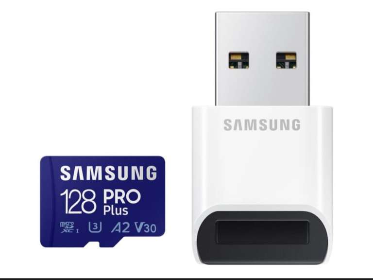 Karta pamięci Samsung 128GB microSDXC PRO Plus 160MB/s z czytnikiem