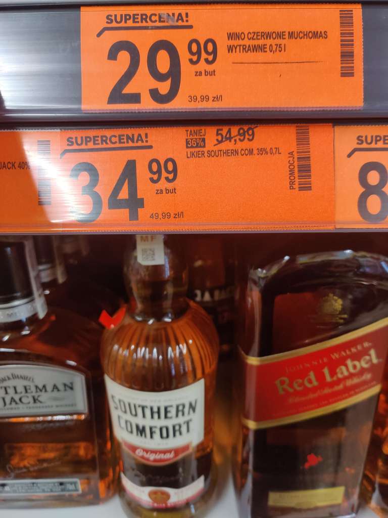 Southern Comfort w Biedronce za 35 zł. Likier, Whisky