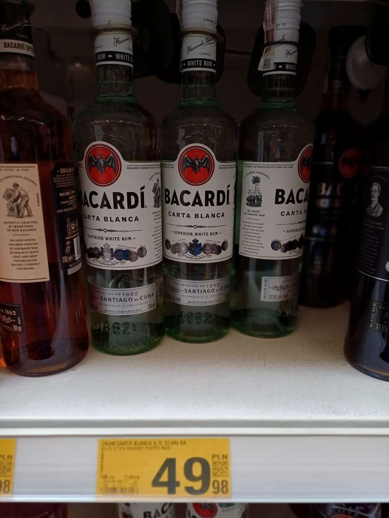 Rum Bacardi 0,7l @Auchan, Wrocław Korona