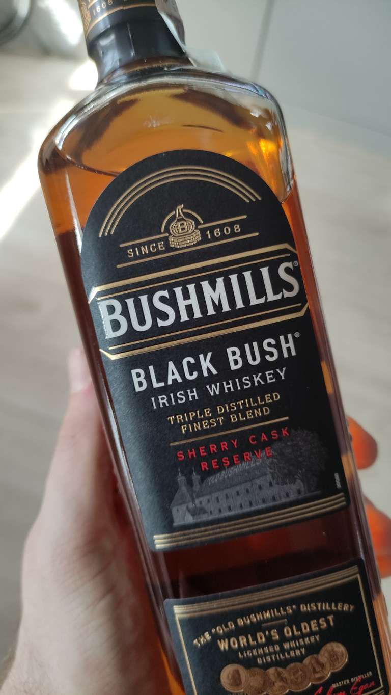 Whisky Bushmills Black Bush Whiskey 0,7 l + 2 szklanki