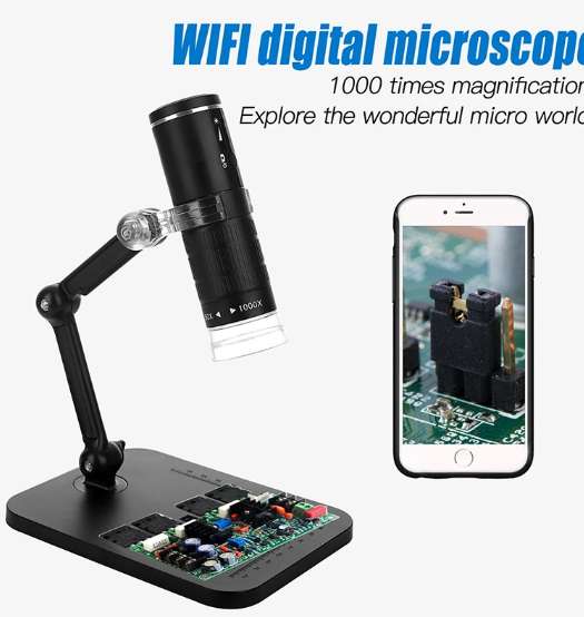 Bezprzewodowy mikroskop cyfrowy ręczny aparat inspekcyjny USB HD 50x-1000x 14,14$