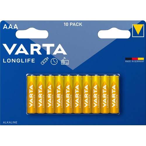 Baterie alkaliczne AAA LR3 VARTA Longlife (10 szt.) lub AA, odb.os. 0zł