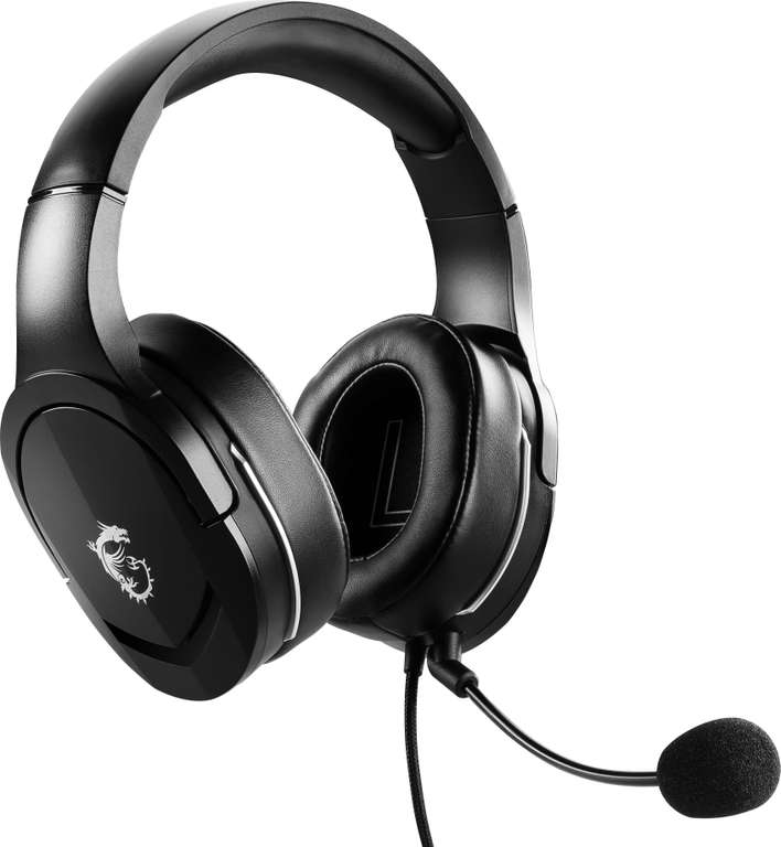 Słuchawki przewodowe MSI Immerse GH20 Czarne (S37-2101030-SV1) @ Morele