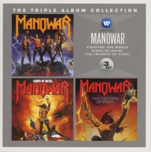 3 x CD MANOWAR: Fighiting The World, Kings of Metal, The Triumph of Steel
