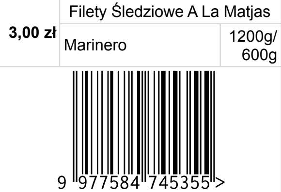 Filety śledziowe a'la Matjas Marinero, 600g netto @Biedronka 10,00 zł/kg (z kuponem)