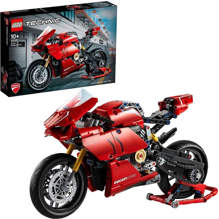LEGO Technic 42107 Ducati Panigale V4 R z zabawkowym motocyklem (646 elementów)