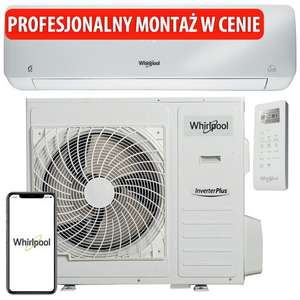 Klimatyzator Split, Pompa ciepła powietrze - powietrze WHIRLPOOL SPIW312A2WF z usługą montażu - Moc 3500 [W]